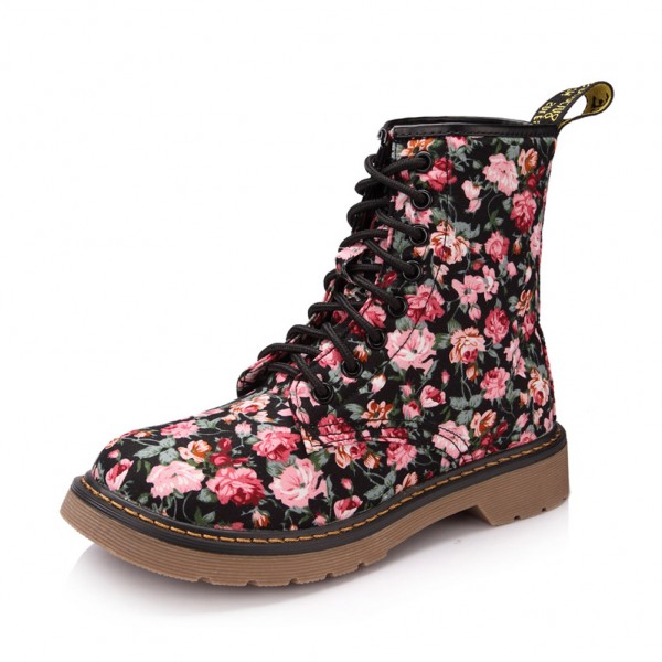 Fashion Floral Print Dr Martens Women's Boots on Luulla